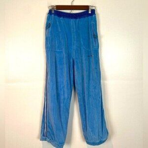 Fubu Platinum Y2K Women’s Vintage Track Pants Size M/L Men S/M Terry Cloth Blue